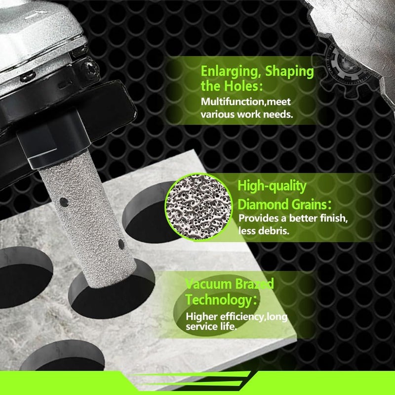 FACHLICH 25mm Diamond Milling Bits for Porcelain Ceramic Marble Granite Existing Holes Enlarging Shaping - Image 5